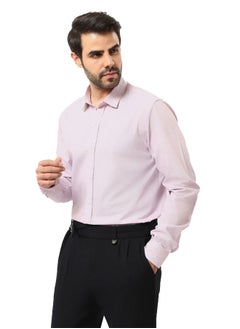 Buy Light Lilac Long Sleeves Elegant Classic Shirt - Lavender in Egypt