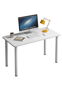 Buy Computer Desk 120cm Home Office Desk Workstation with Extra Strong Legs and 2.5cm Thicker Tabletop, Computer Laptop Table Study Writing Desk Easy Assembly, for Home Office Bedroom Room in UAE