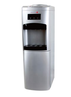 Buy Dots water dispenser, 2 taps, hot and cold, silver in Saudi Arabia