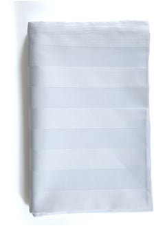 Buy Pillow Cover 53x75cm White 250TC  Sateen Stripe - 2pcs in pack in Saudi Arabia