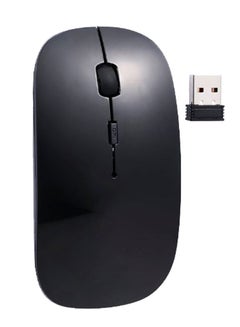 Buy Bluetooth Wireless Optical Mouse With Receiver Black in Saudi Arabia