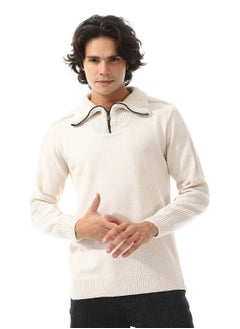 Buy Upper Zipper Through Long Sleeves Pullover in Egypt