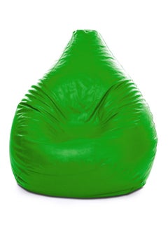 Buy Faux Leather Multi-Purpose Bean Bag With Polystyrene Filling Green in UAE