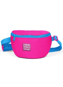 Buy Waist Bag CORAL HIGH Pink 2 liter 2Compartment 22623 in Egypt