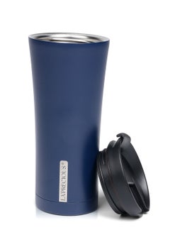 Buy Travel Mug Stainless Steel Vacuum Insulated Coffee Mug Thermos Cup With Leak Proof Flip Lid in UAE