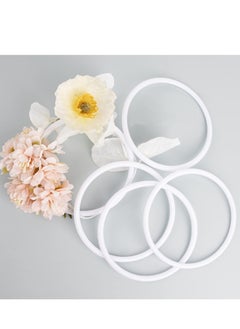 Buy 30 Pack 3 Inch Plastic Rings Floral Macrame Dream Catcher Ring Hoops Dream Catcher Supplies Floral Hoop Centerpieces Circle Centerpieces for Wedding Table Hoops for Crafts DIY Wreath Candle Rings in UAE