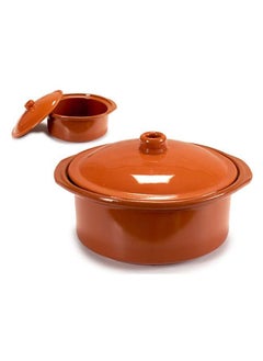 اشتري Brown Terracotta Cooking Pot 3.5 Liter, Sapin في الامارات