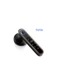 Buy Smart Fingerprint Door Knob(voice navigation), With 5 Ways To Unlock(TUYA Bluetooth App/Fingerprint/Code/Key/IC Card), Electronic Digital Door Lock, Bedroom Biometric Door Lock in UAE