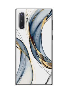 Buy Protective Case Cover For Samsung Galaxy Note10 Plus 5G Digital Art Layers Design Multicolour in UAE