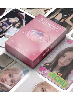 Buy 55 Pcs Kpop Blackpink Celebrate Seventh Anniversary Lomo Cards Card Postcard Photocards with Greeting Card For Jisoo Jennie Rose Lisa Fans Collection Gifts in Saudi Arabia