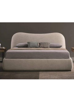 Buy Button tufted bed Beige - 160cm in Egypt