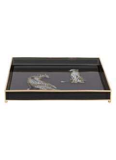 Buy Feline Tray Clear/Black 30x30 cm in UAE