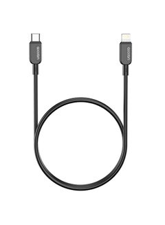Buy USB Cable With Type-C To Lightning Connector Black in Saudi Arabia