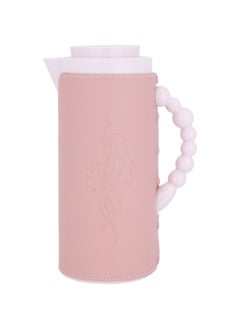 Buy Pink Leather Thermos 1 Liter in Saudi Arabia