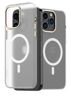 Buy Araree Aero Frame Designed for iPhone 15 Pro Case, Compatible with MagSafe, Hard PC Slim Protective Translucent Matte Non-Slip Full-Body Shockproof Phone Case for iPhone 15 Pro Case - Clear Matt in UAE