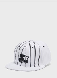 Buy Embroidered Striped Flat  Cap in UAE