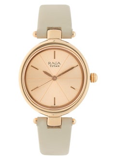 Buy Titan Raga ia Rose Gold Dial Women Watch With Leather Strap in UAE