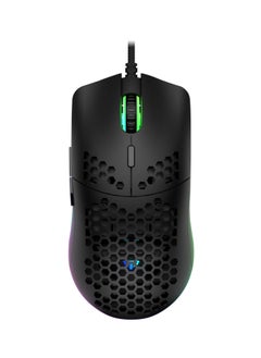 اشتري Luminous Macro Programming Wired Game Mouse With Holes في الامارات