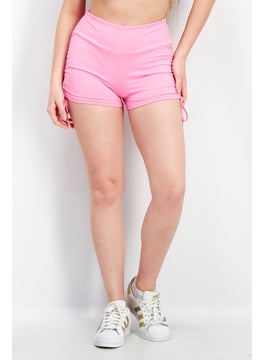 اشتري Women Solid Basic Shorts, Pink في الامارات