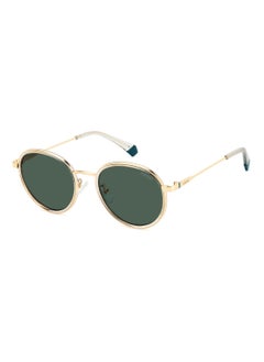 Buy Unisex Polarized Metal Sunglasses Pld 4173/G/S/X Green 47 - Lens Size: 47.3 Mm - Goldgreen in UAE