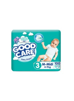 Buy Good Care Baby Diapers Size 3 M-Midi | 4-9 Kg | 100 Pieces in Egypt
