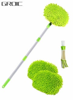 اشتري Car Wash Brush with Long Handle Chenille Microfiber Car Wash Mop Kit,Car Wash Kit with 2pcs Mop Replacement Head and 1pc Brush Details,Automobile Cleaning Tools في الامارات