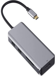 Buy 9 in 1 USB C Triple Display Docking Station to Dual HDMI Adapter Displayport SD TF Card Reader in Saudi Arabia