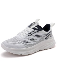 Buy SKYVIEW Men Running Shoes Men Casual Breathable Walking Shoes Sport Athletic Sneakers Gym Tennis Slip On Comfortable Lightweight Shoes White Blue in UAE