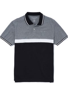 Buy AE Colorblock Pique Polo Shirt in Saudi Arabia