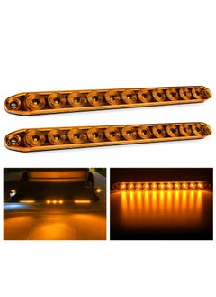 Buy 2 Pack 16Inch 11 LED Amber Trailer Marker ID Bar Stop Brake Turn Signals Tail Light 12V LED Trailer Lights IP67 Waterproof for Truck Trailer Camper in UAE