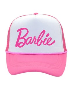 Buy Cap Snapback Baseball Cap with Pink Embroidered Barbie Logo in Saudi Arabia