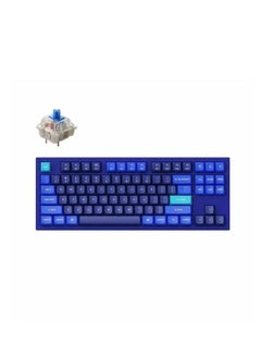 Buy Keychron Q3 QMK Custom Hot-Swappable Gateron G-PRO Mechanical Keyboard With Blue Switch & RGB - Navy Blue in UAE