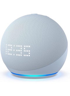 اشتري مكبر صوت بلوتوث ذكي Dot (الجيل الخامس) مع ساعة و Alexa | استخدم صوتك لتشغيل القرآن أو الموسيقى، والتحكم في أجهزة المنزل الذكي في الامارات