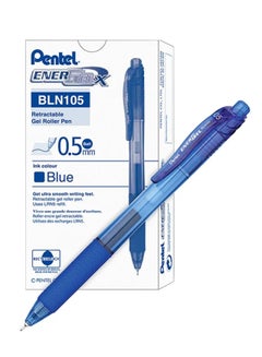 اشتري 12-Piece Energel Gel Ink Pen 0.5mm Tip Blue Ink في الامارات