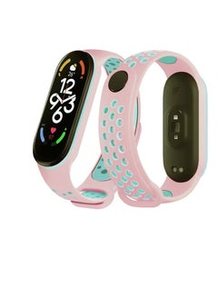 اشتري Silicone Breathable Sport Strap for Mi Band 5/Mi Band 6 Smartwatch في مصر