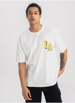 Buy Defactofit Nba Los Angeles Lakers Oversize Fit T-S in UAE