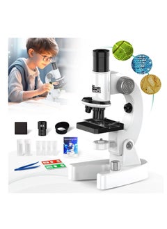 اشتري Microscope for Kids, 200x-4800x Microscope, with Slides and Accessories, Kids Beginner Microscope Science Kit, Microscope Kit for Kids Students Home School Lab في الامارات