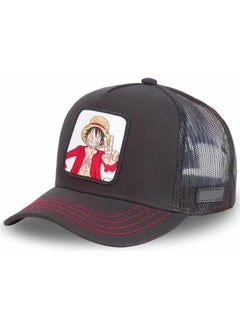 Buy One Piece Luffy Summer Cartoon Baseball Cap Mesh Hat in Saudi Arabia