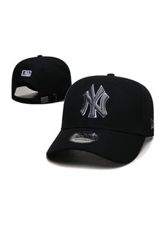 Buy New Era 9Fort New York Yankees baseball cap duckbill cap sun hat pure cotton men's and women's outdoor sports black in UAE