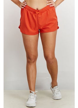 Buy Women Sportswear Fit Training Short, Orange in UAE