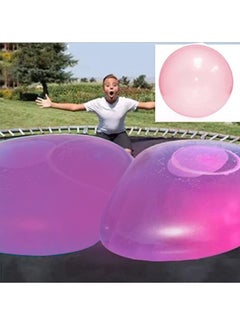 Buy Bubble Ball Toy for Adults Kids Inflatable Water Ball Beach Garden Ball Soft Rubber Ball Outdoor Party (Pink medium 50CM 1PC) in UAE