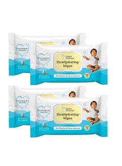 اشتري Xtrahydrating™ Wipes Xtrathick™ With Xtra Moisture ; Doctor Tested Best Wipes (Unscented) ; 3.5X Moisture Vs.Ordinary Wipes; 72 Wipes Pack Of 4 288 Pcs ;Best Baby Wipes For Newborns في الامارات