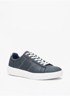 Buy Men'S Textured Casual Sneakers With Lace-Up Closure in UAE