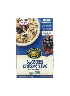 اشتري Organic Instant Oatmeal Blueberry Cinnamon Flax 8 Packets 11.3 oz 320 g في الامارات