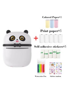 اشتري Mini Pocket Panda printer Bluetooth Wireless Smart Printer with Android APP (including a roll of paper)+3 colored papers+5 stickers+5 regular papers+colored pens+random stickers * 1 في الامارات