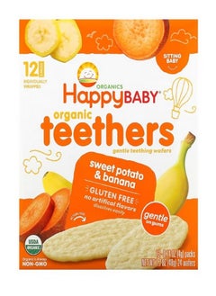 Buy Organic Teethers Gentle Teething Wafers Sweet Potato and Banana 12 Packs 0.14 oz 4 g Each in UAE