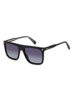 اشتري Men's Polarized Rectangular Shape Acetate Sunglasses PLD 4166/S/X GREY 46 - Lens Size: 46.1 Mm - Black في السعودية