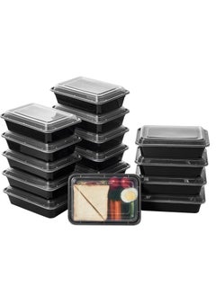 Buy 32oz Meal Prep Containers, Extra Large &Thick Food Storage Containers with Lids, Reusable Plastic, Disposable Bento Box, Stackable, Microwave/Freezer/Dishwasher Safe, BPA Free (50Pack) in UAE