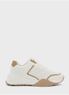 اشتري Quilted Metallic Trim Sneaker في الامارات