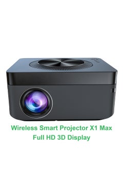 اشتري Wireless Smart Projector X1 Max Full HD Bluetooth Projector Portable 1080P 4K HDR10+ Technology 3D Display في الامارات